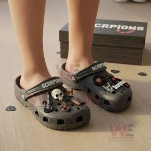 scorpions band crocs clogs with charms img 4