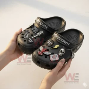 shinedown crocs clogs with charms img 4