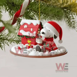 SNOOPY CHRISTMAS TREE TOPPER WITH ORNAMENT 18 snoopy christmas tree topper with ornament img 6 uU1DE