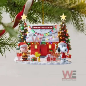 SNOOPY CHRISTMAS TREE TOPPER WITH ORNAMENT 19 snoopy christmas tree topper with ornament img 7 Vla9Q