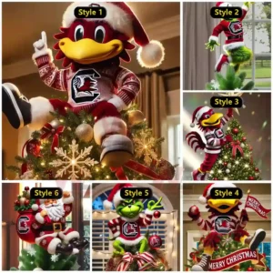 south carolina gamecocks christmas tree topper img 5