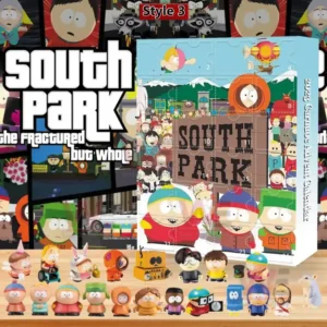 South Park Advent Calendar 9 South Park advent calendar with The Fractured But Whole theme and collectible character figures displayed below!