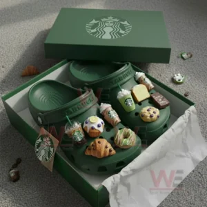 starbuck crocs clogs with charms img 4