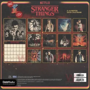 Stranger Things 2026 Wall Calendar 40 stranger things 2026 wall calendar img 8 H1Wuo