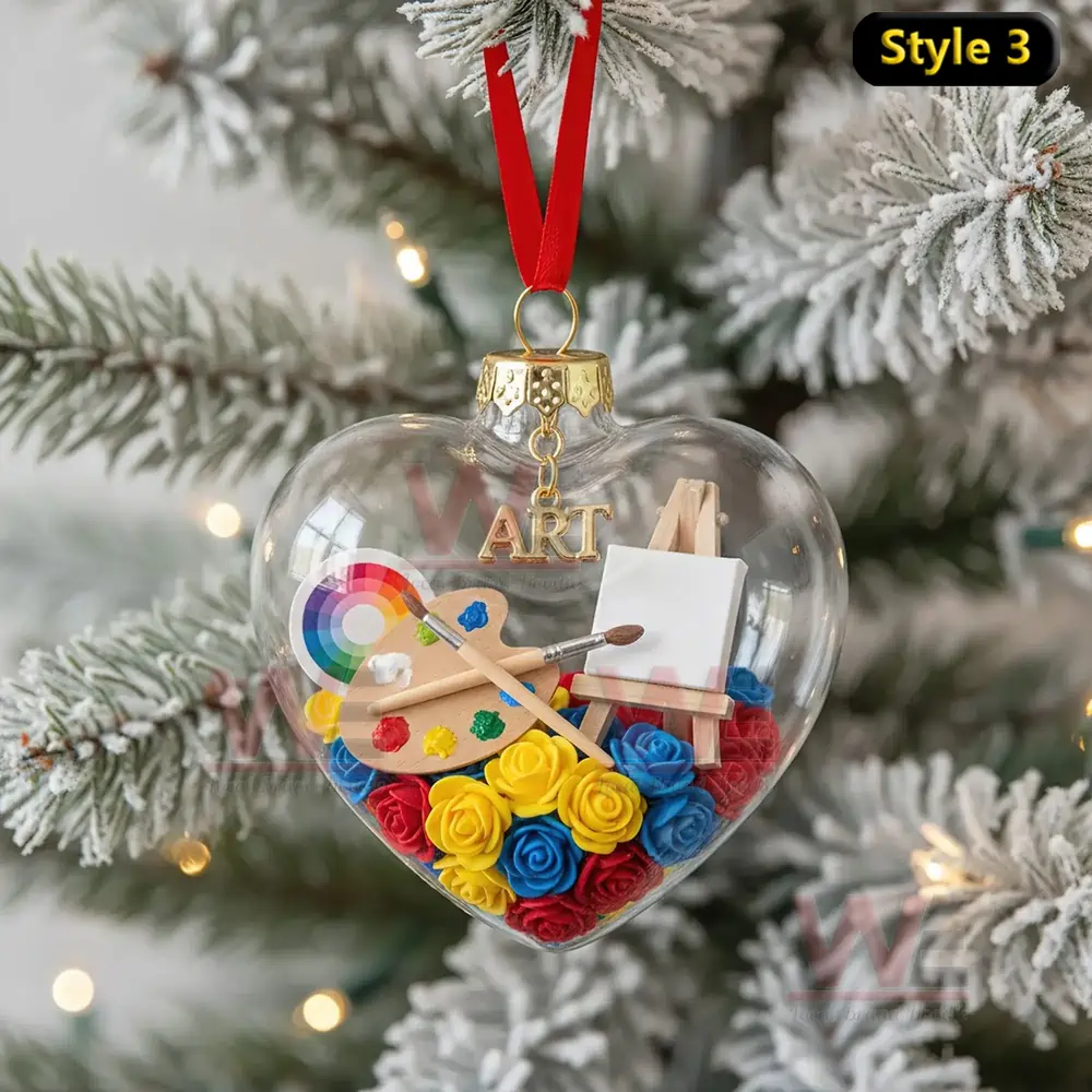 Teacher Heart Ornament 5 Teacher Heart Ornament - Image 5