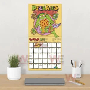 teenage mutant ninja turtles mayhem 2026 wall calendar img 4 Dh1Q8