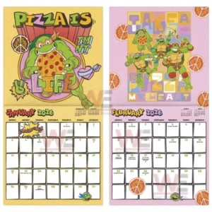 teenage mutant ninja turtles mayhem 2026 wall calendar img 5 CEUTT