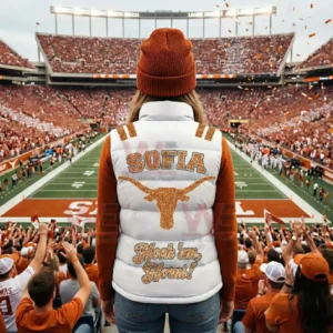 texas longhorn hookem horn custom puffer jacket img 4 HkpIJ
