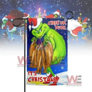 The Grinch Its Christmas Garden Flag