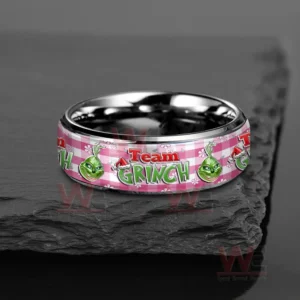 the grinch silver tungsten rings img 4 CH2bd