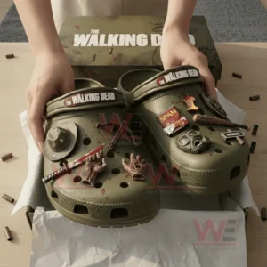 the walking dead crocs clogs with charms img 4