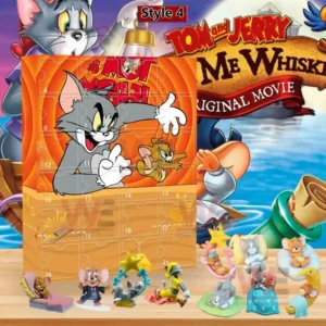 Tom and Jerry Advent Calendar 2025 9 Advent calendar style four featuring Tom chasing Jerry with collectible character figures.