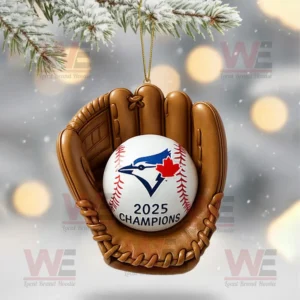 toronto blue jays world series 2025 champions christmas tree topper with ornament img 11 Fcj0O