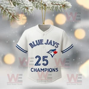 toronto blue jays world series 2025 champions christmas tree topper with ornament img 7 aHUjA