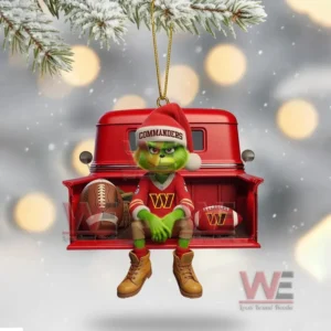 washington cammanders christmas tree topper with ornament img 4