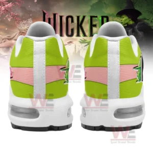 Alt text: The back of the Nike Air Max shoes with a 