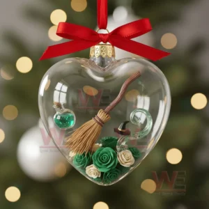 wicked elphaba and glinda heart ornament img 9 y4wQX