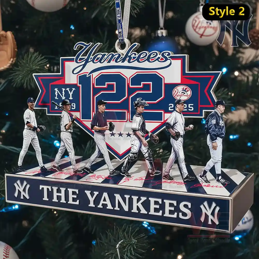 記念グッズ Yankees Yankees 122th Anniversary The Yankees Ornament - WeLocalBrandHoodie