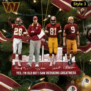 yes im old but i saw redskins greatness ornament 11
