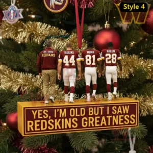 yes im old but i saw redskins greatness ornament 12