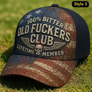 10025 bitter old fuckers club lifetime member vintage printed hat img 2 SdqK0