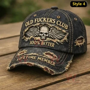 10025 bitter old fuckers club lifetime member vintage printed hat img 3 9xbkK