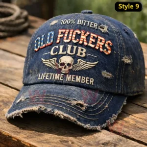 10025 bitter old fuckers club lifetime member vintage printed hat img 8 Fo4Ce