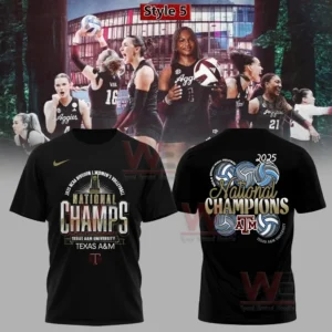 2025 national champions texas a26m womenE28099s volleyball t shirt img 4 PRWuF