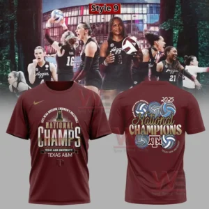 2025 national champions texas a26m womenE28099s volleyball t shirt img 8 yTMbS