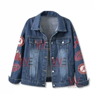 Alabama Cimson Tide Roll Tide Roll Denim Jacket