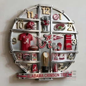 Alabama Crimson Tide Home Decorative 3D Wall Clock