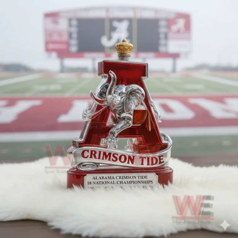 Alabama Crimson Tide National Champs Whiskey Decanter - WeLocalBrandHoodie