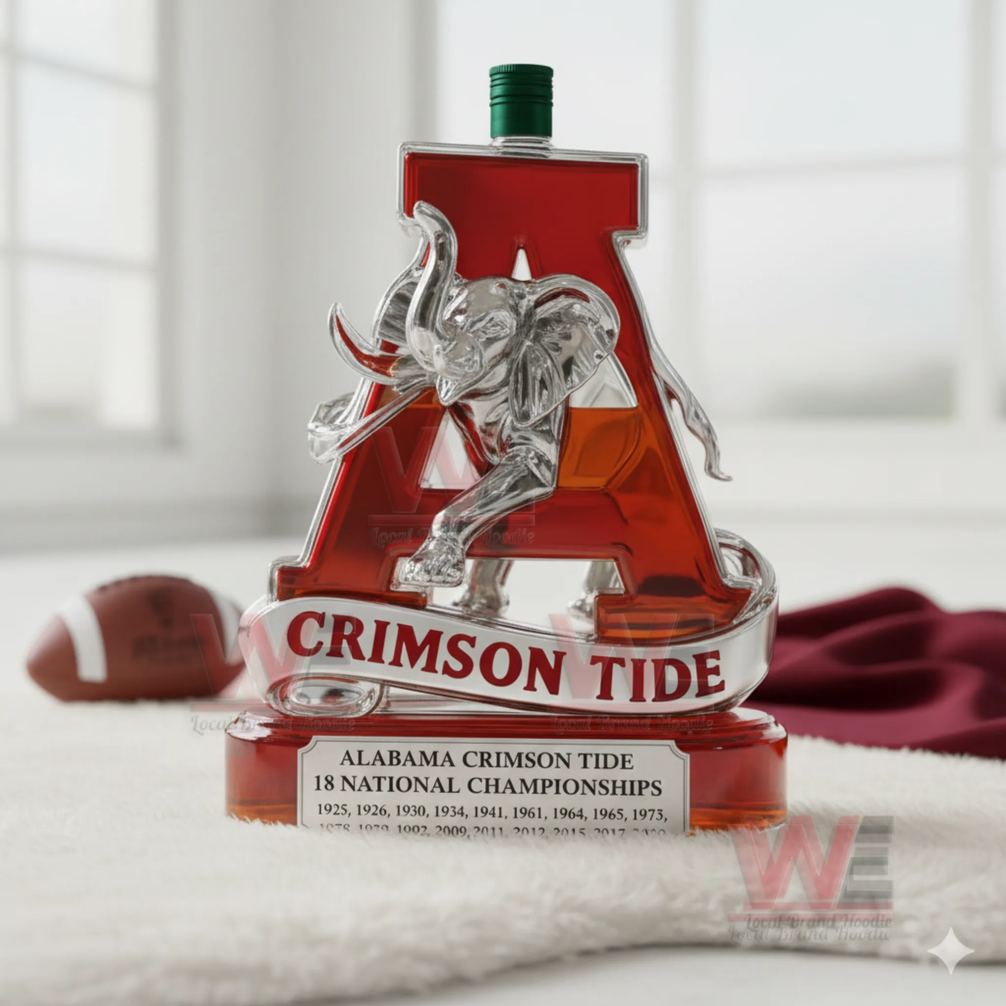 Alabama Crimson Tide National Champs Whiskey Decanter 6 Alabama Crimson Tide National Champs Whiskey Decanter - Image 6