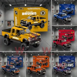 All NHL Team off-road Brick truck Building Block Set