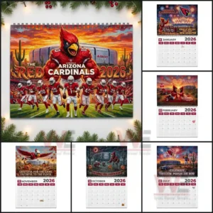 arizona cardinals 2026 wall calendar img 5 XHriG