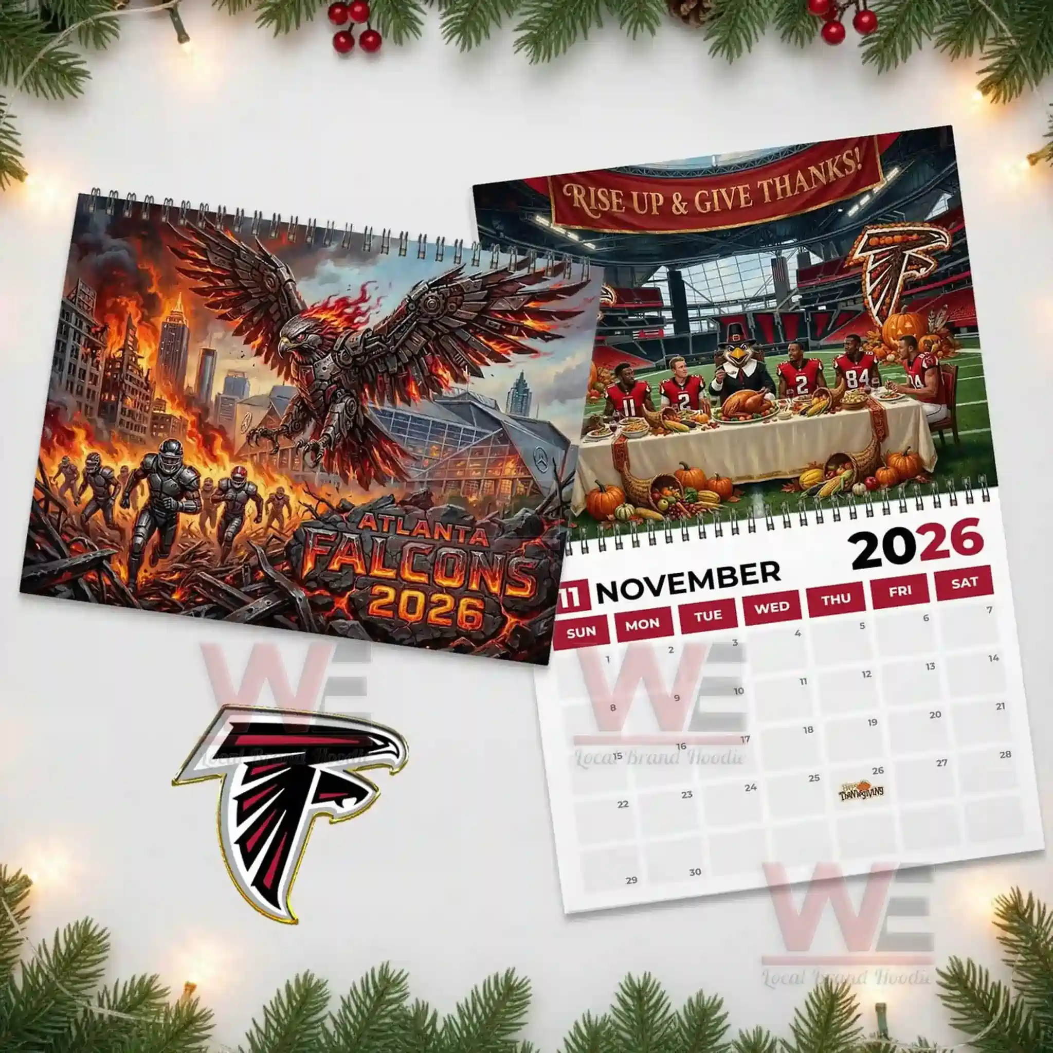 Atlanta Falcons 2026 Wall Calendar 6 Atlanta Falcons 2026 Wall Calendar - Image 6