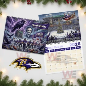 Baltimore Ravens 2026 Wall Calendar 10 baltimore ravens 2026 wall calendar img 4 l39Vf