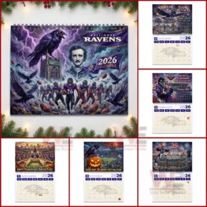 Baltimore Ravens 2026 Wall Calendar 11 baltimore ravens 2026 wall calendar img 5 vfKfJ