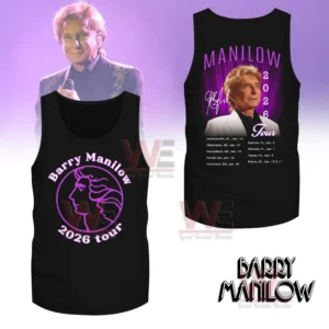 Black tank top with purple front emblem and large back portrait graphic!