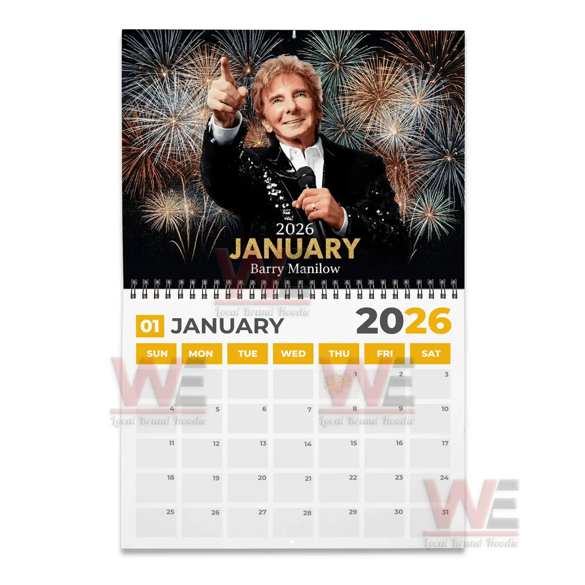 NEW Barry Manilow 2026 Wall Calendar 5 NEW Barry Manilow 2026 Wall Calendar - Image 5