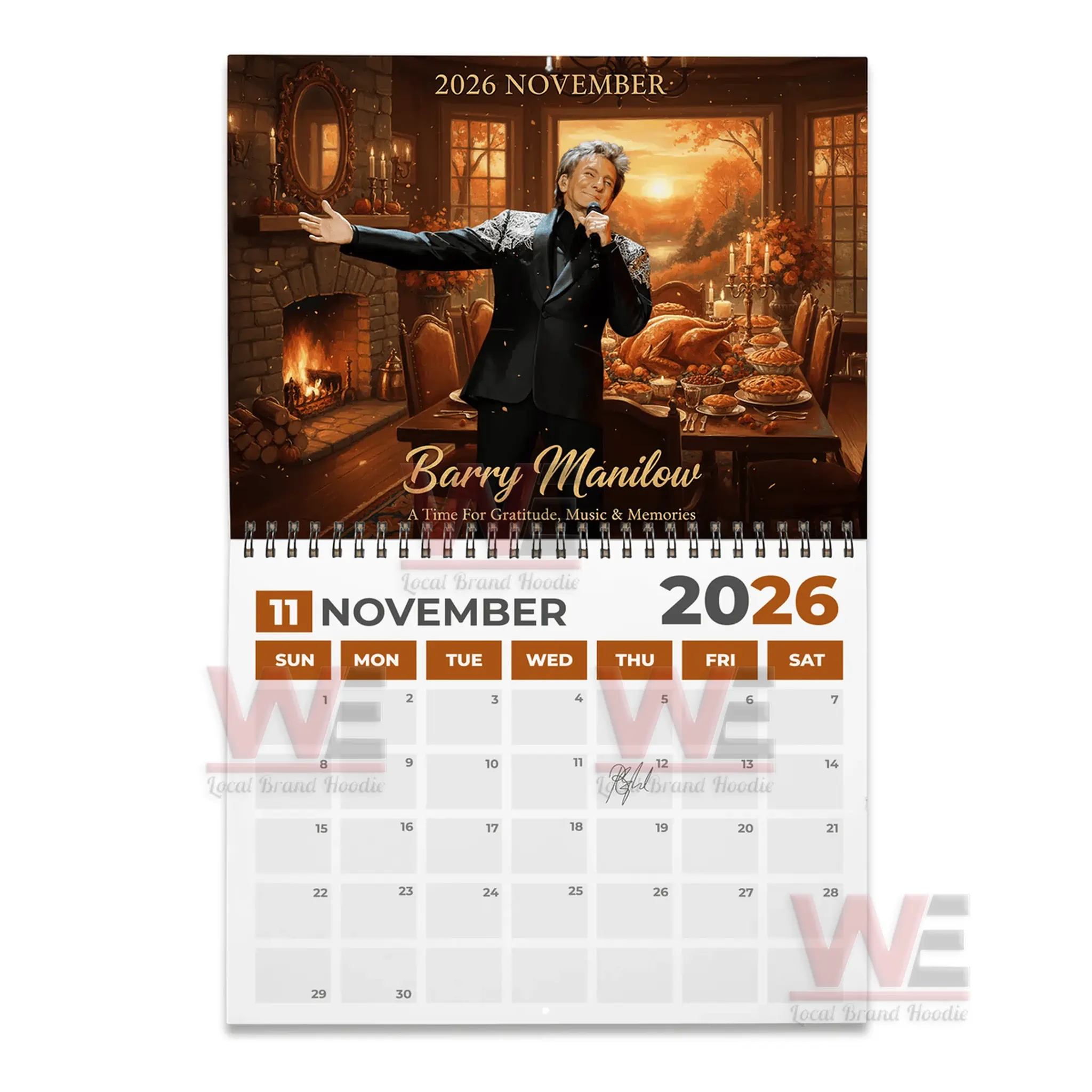 NEW Barry Manilow 2026 Wall Calendar 6 NEW Barry Manilow 2026 Wall Calendar - Image 6