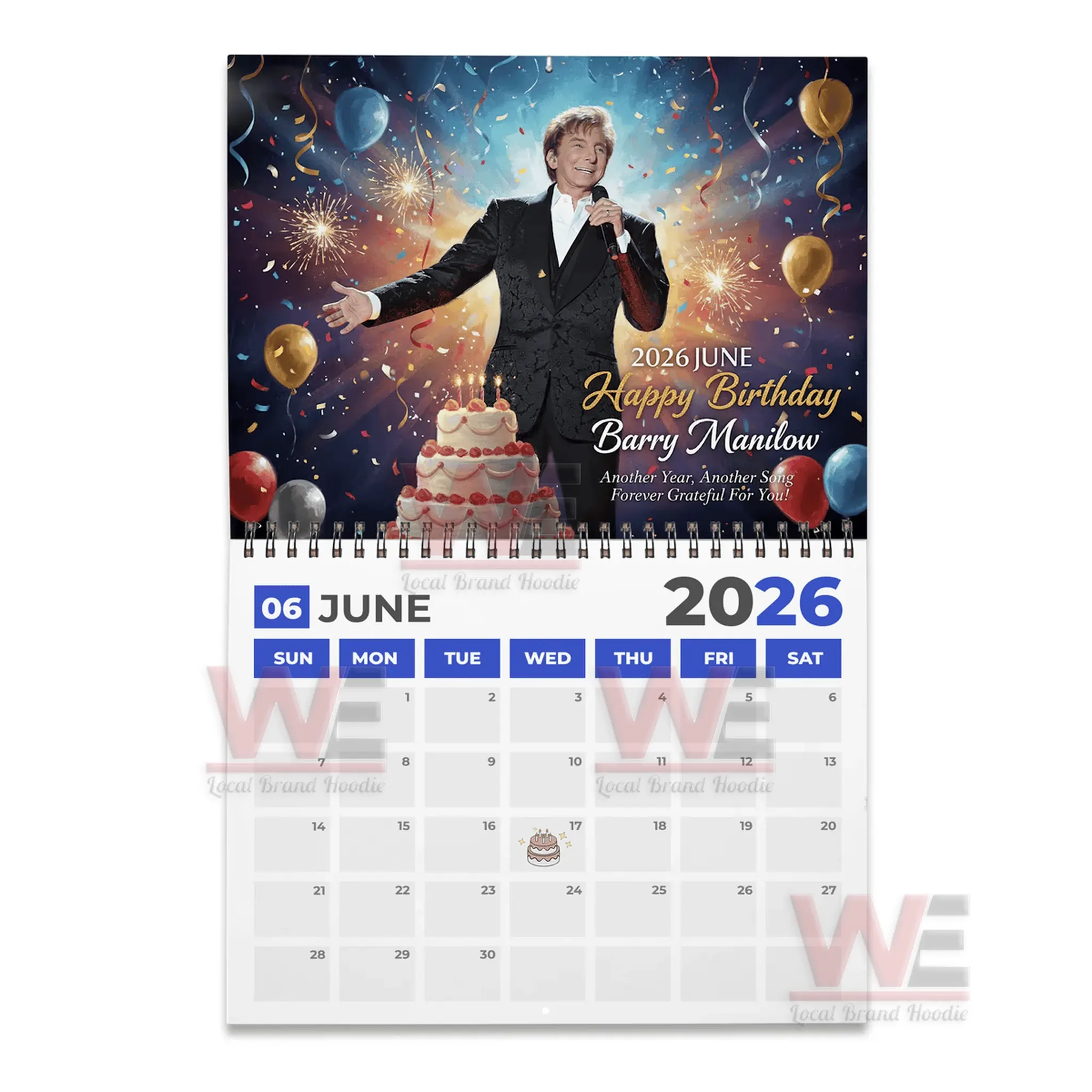 NEW Barry Manilow 2026 Wall Calendar 8 NEW Barry Manilow 2026 Wall Calendar - Image 8