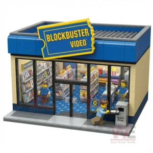 Blockbuster Video Classic Video Store Building Block Set