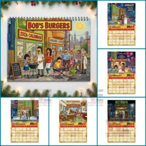 Bob's Burgers 2026 Wall Calendar 10 bobs burgers 2026 wall calendar img 4 631s5