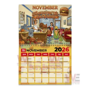 Bob's Burgers 2026 Wall Calendar 11 bobs burgers 2026 wall calendar img 5 aSRrW