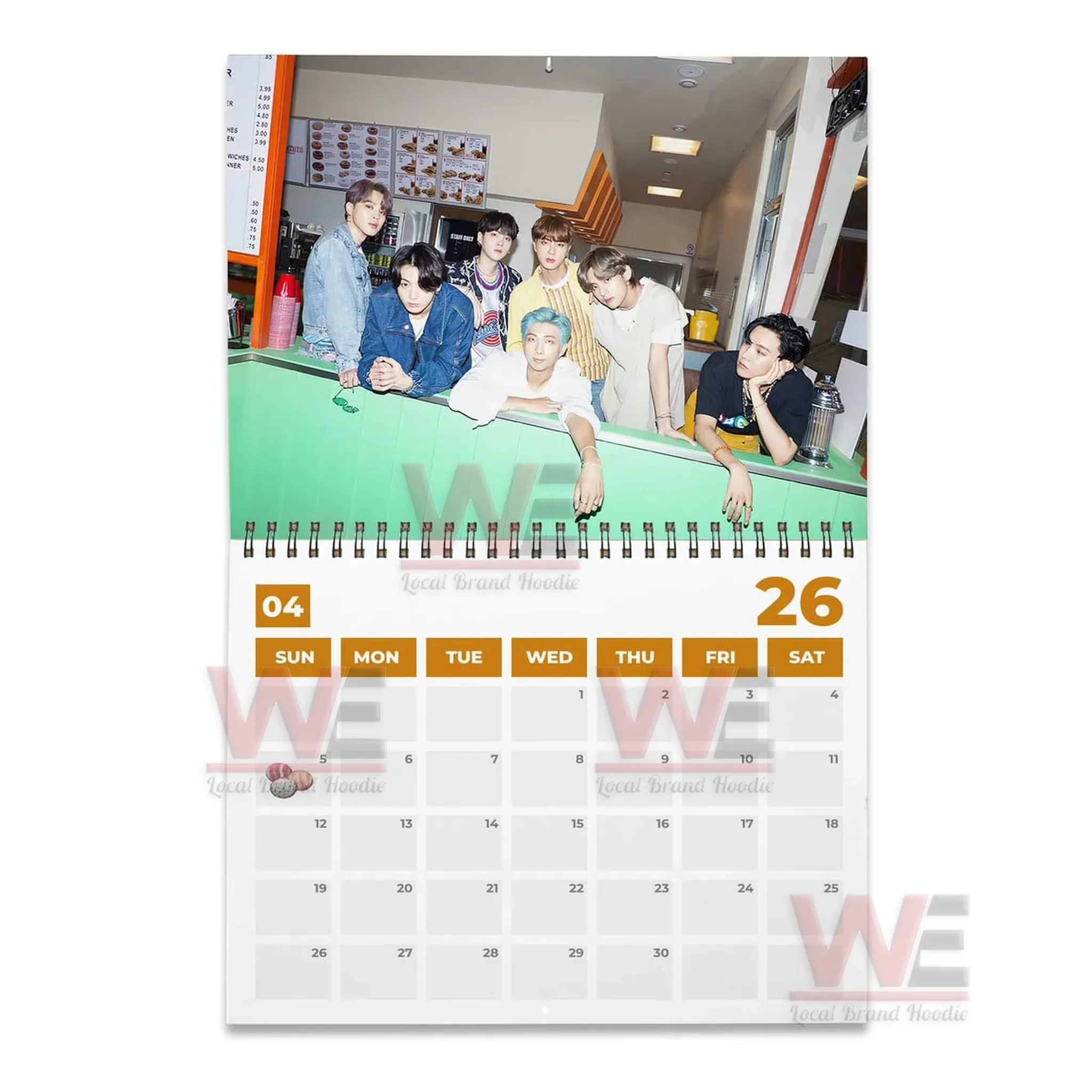 BTS Wall Calendar 2026 5 BTS Wall Calendar 2026 - Image 5