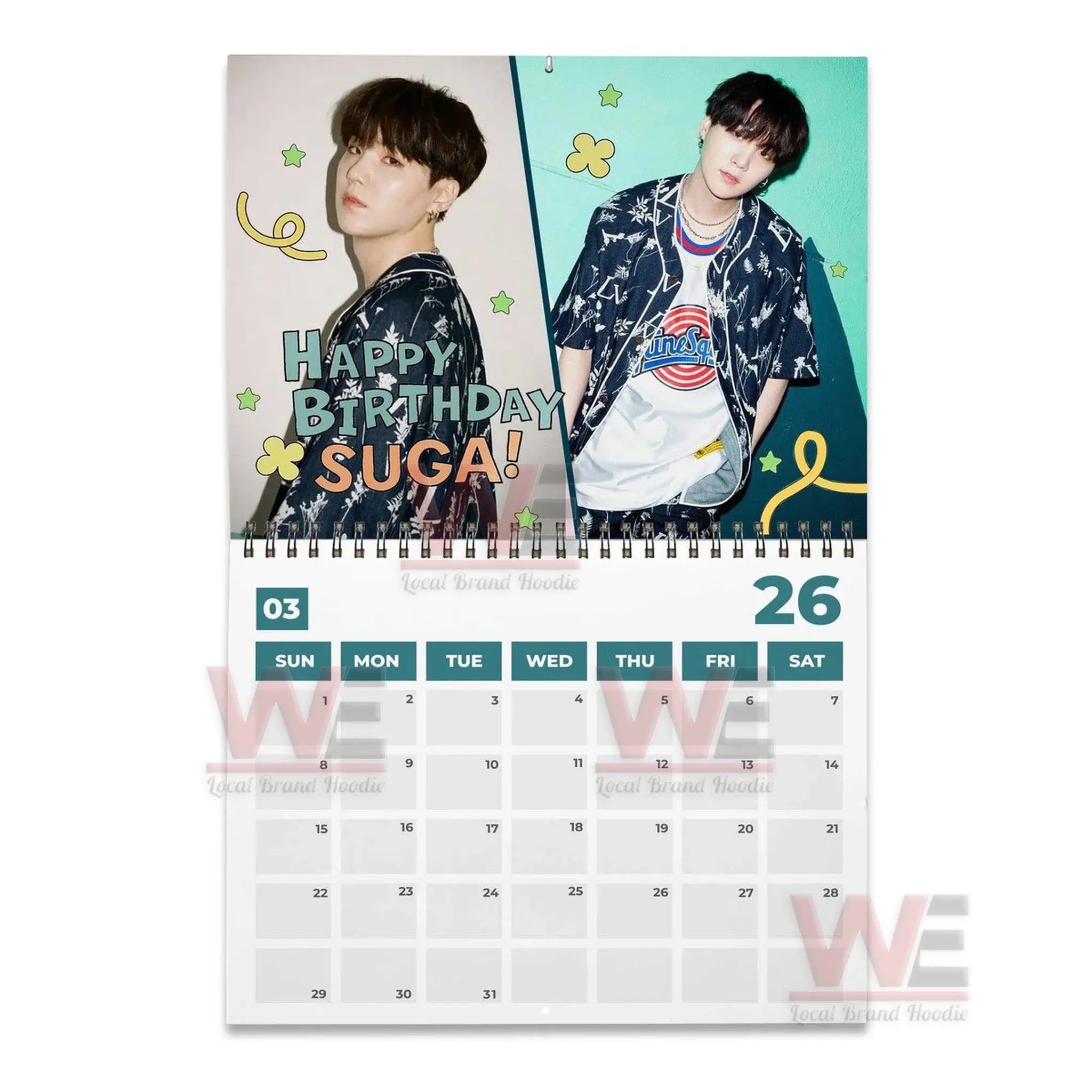 BTS Wall Calendar 2026 6 BTS Wall Calendar 2026 - Image 6