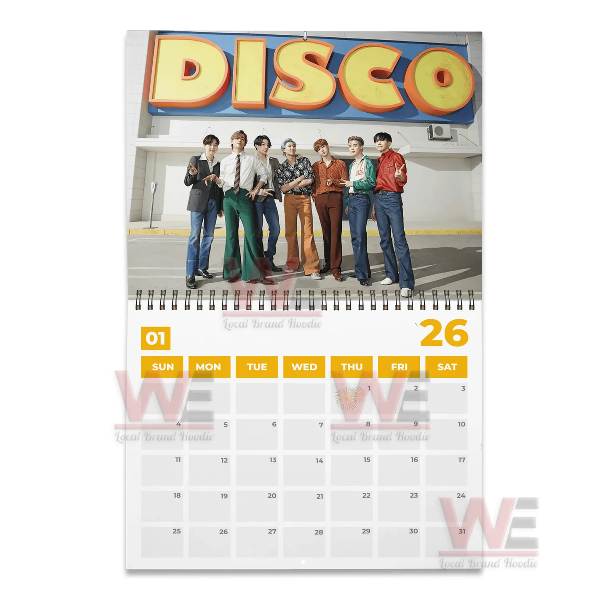 BTS Wall Calendar 2026 8 BTS Wall Calendar 2026 - Image 8