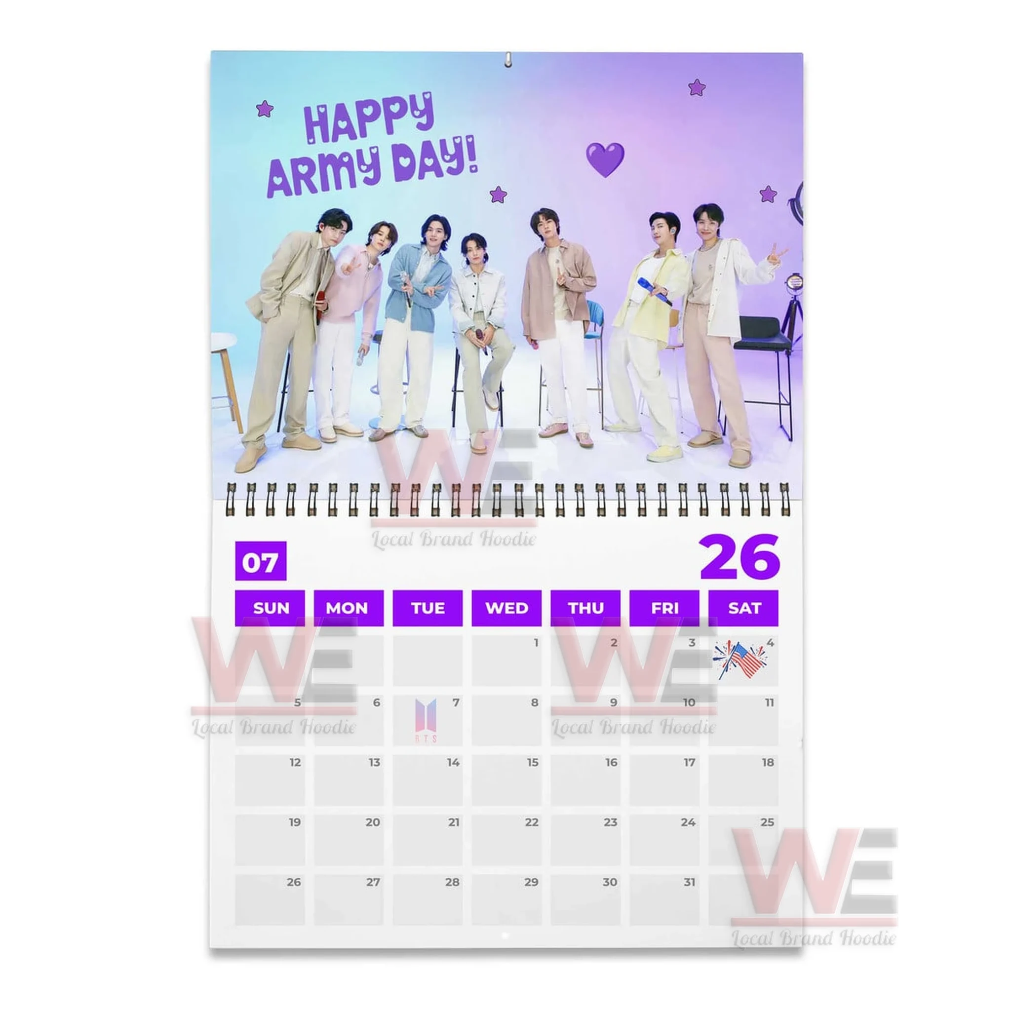 BTS Wall Calendar 2026 16 BTS Wall Calendar 2026 - Image 16