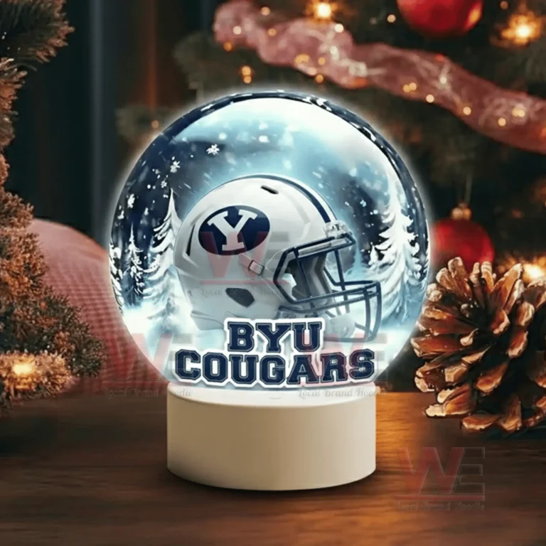 Snow Globe Night Light Deals Reference: Byu Cougars Christmas Snow Globe Decoration Led Night Light